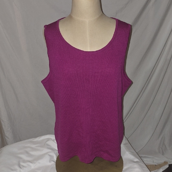 St. John Collection Tops - Women's Sleeveless Santana Knit Top - Purple
